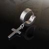 Personality Hoop Earring Men Stainless Steel Women Earrings Gothic Cross Stud Earrings  Unisex