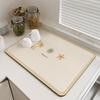 Diatomite Kitchen Mat Absorbent Sink Drain Mat Non Slip Washable Countertop Placemat Heat Insulation