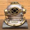 Navy Mark V Diving Helmet with Base Steel Aluminum, 45.72 Cm Nautical Table Top Room Home Decorative Best For Gift