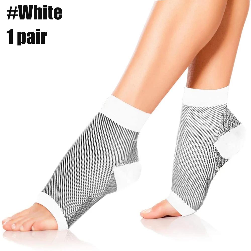 1Pair Ankle Compression Sleeve Open Toe Ankle Compression Socks Plantar Fasciitis Socks For Men Women,Neuro Socks For Joint Pain