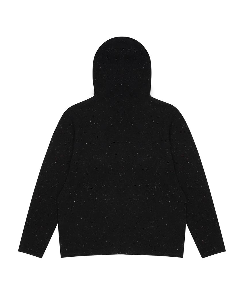 Hyeyeong Kim Wool Hooded Knit Cardigan - Black
