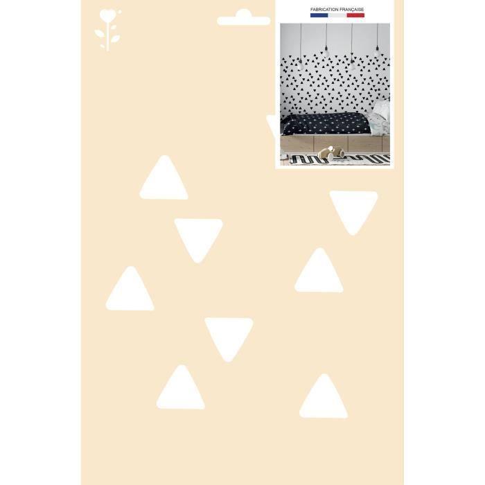 A4 Stencil - White - Triangles - 1 Stencil - For Children - Crafts