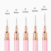 7/9/11/15/20mm Nail Liner Brush Set Handle Nail Art Pen Brush Drawing Lines Stripe Painting Flower Pen Nail Art Manicure Tools