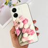 For Xiaomi Poco C65 Case for PocoC65 Silicone Funda Para Capa Coque Soft Phone Cases Back Cover Marble Flower Pattern Shockproof