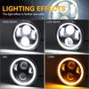 5.75 Inch Motorcycle Led Headlight Universal 6.5" Round Head Light for Harley Sportster Cafe Racer Honda Yamaha Suzuki Custom