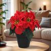 Flor de Natal em Vaso Bico-de-Papagaio Vermelho Buquê de Natal Flor Vermelha de Casamento Decoração Festiva de Interior Buquê Girassol Rosa