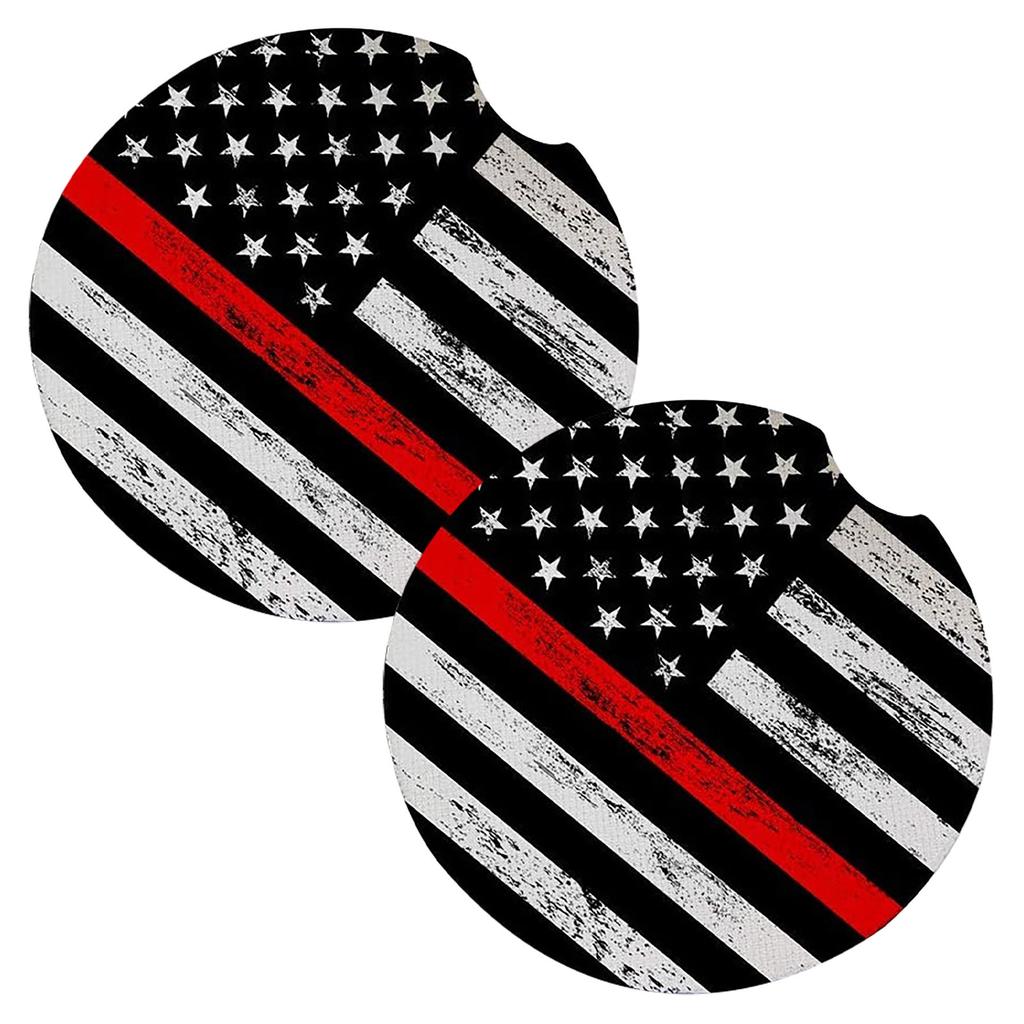 2 Pack Removable Car Cup Mats For Drinks Absorbent