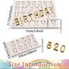 26 Capital Letter Fondant Molds, Alphabet Number 0-9 Chocolate Cake Decorating Silicone Mold 2pcs Birthday Party Anniversary Valentine's Day Candy