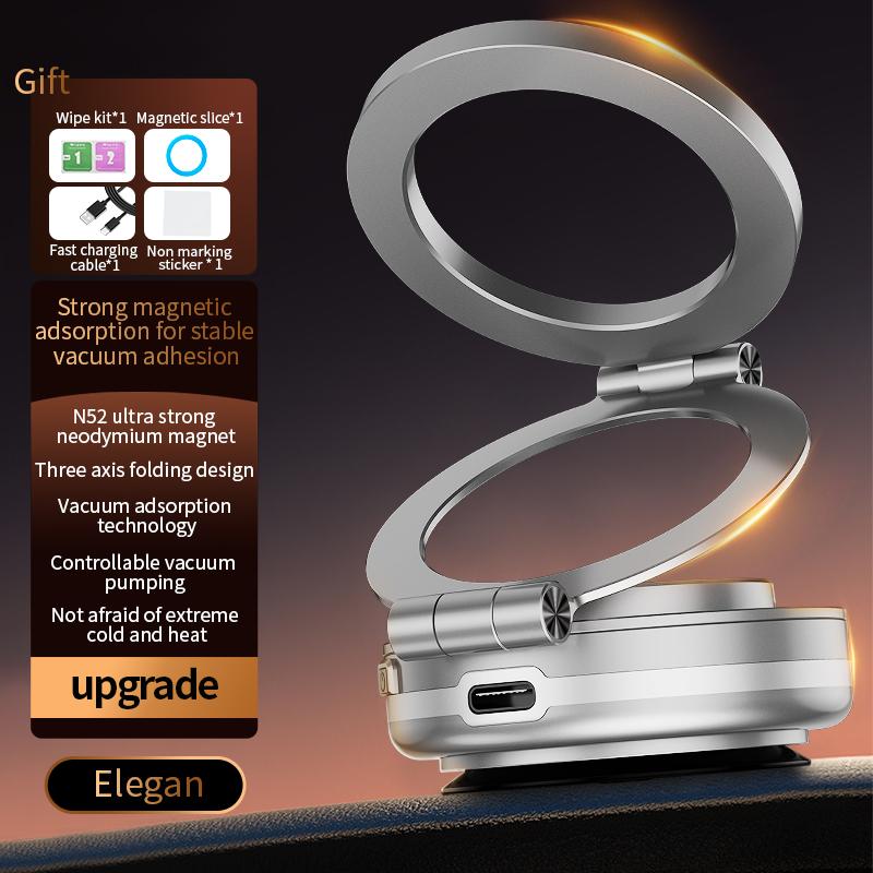 

Магнитный вакуумный автомобильный держатель для телефона на присоске складной универсальный кронштейн для навигации для iPhone/Samsung/Xiaomi