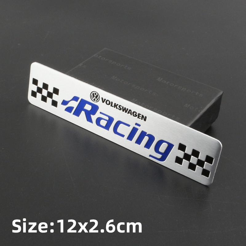 LMN1 Emblems Volkswagen Series Aluminum Badge Car Body Stickers Decals For VW GTI Polo Golf Passat Tiguan Arteon Touareg Taigo Caddy