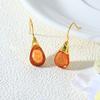 European and American Crystal Jewelry High-end Long Teardrop Earrings Fashionable Light Luxury Colorful Zircon Earrings