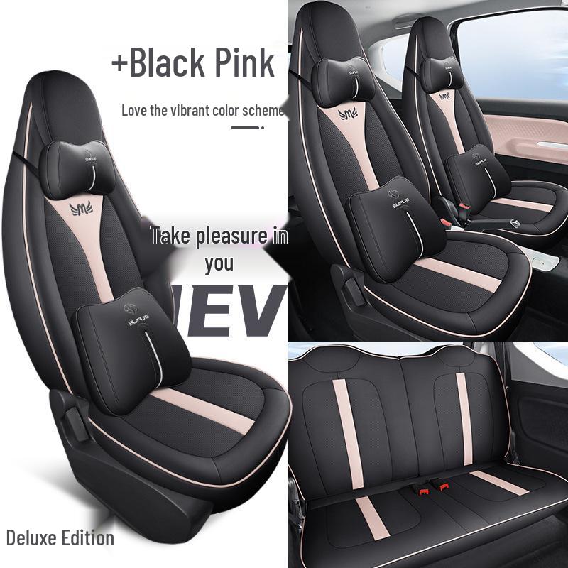 DJGY Sports Leather Seat Cushion Cover for Wuling Hongguang MINI - Four Seasons Pad