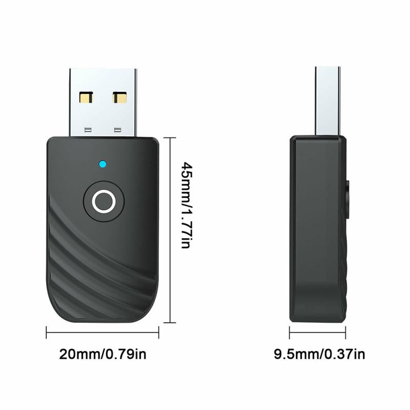Wireless Usb Bluetooth-compatible 5.0 Audio Receiver Transmitter 2-in-1 Car Bluetooth-compatible