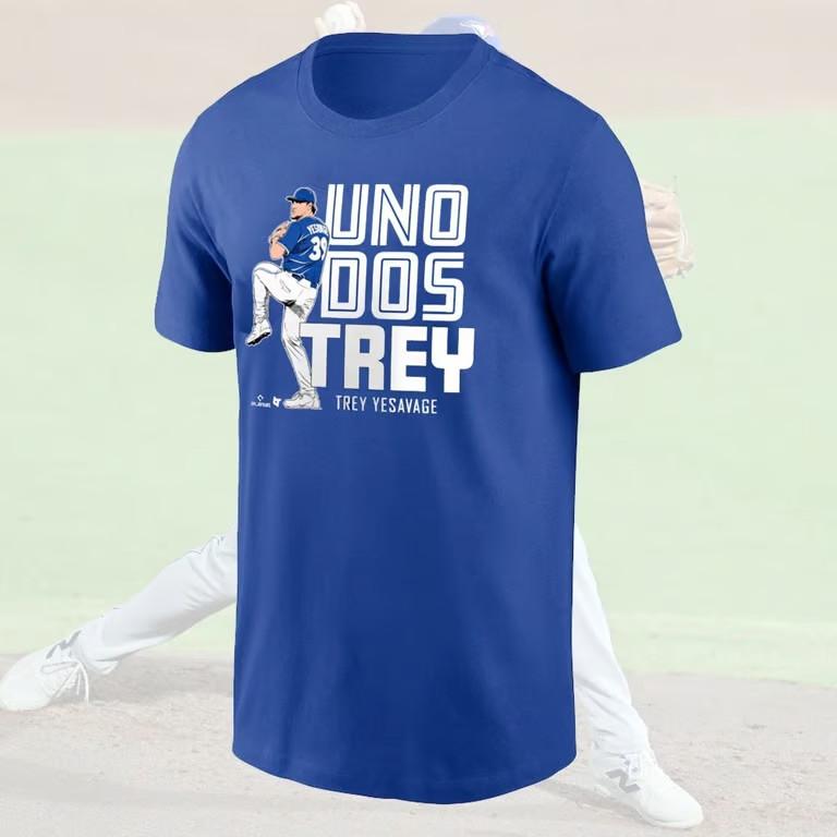 HOT T. Yesavage Tor. Jays 2025 Player Name & Number Fan Gift Unisex T-Shirt XXXXL