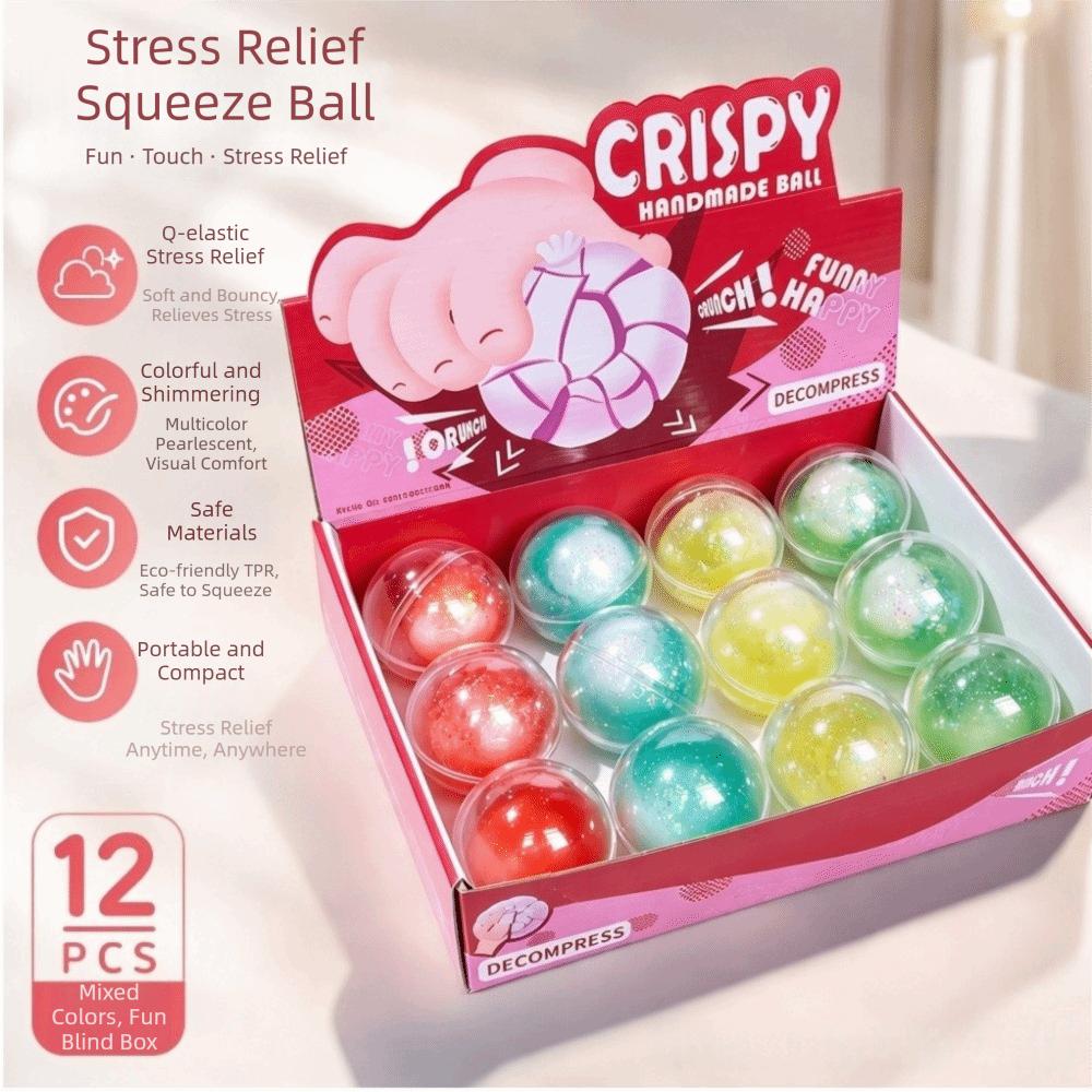 Langsam rückfedernde Kristallknete Knusprig Squishy Quetsch-Geräusch Spielzeug Squishy Fidget Spielzeug Schüler