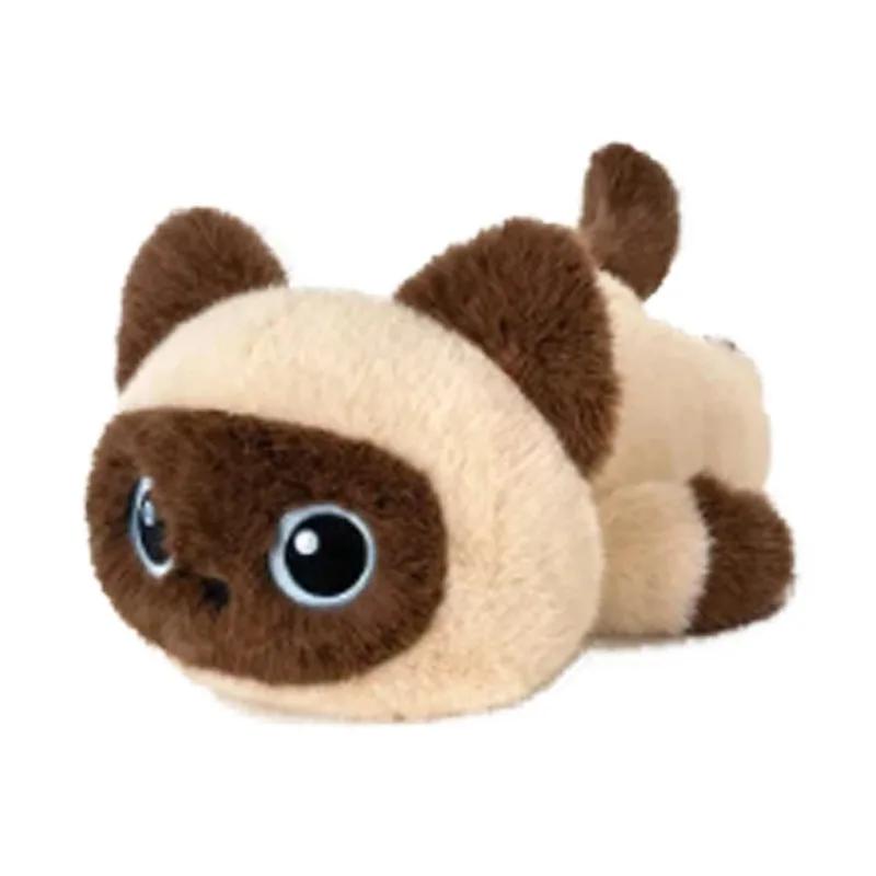 Schwarze Katze Plüschtiere Niedliche Tiere Siamkatze Süße Stoffpuppe Cartoon Katze Anhänger Schlüsselanhänger Plüschtier Geburtstag Weihnachten Geschenk