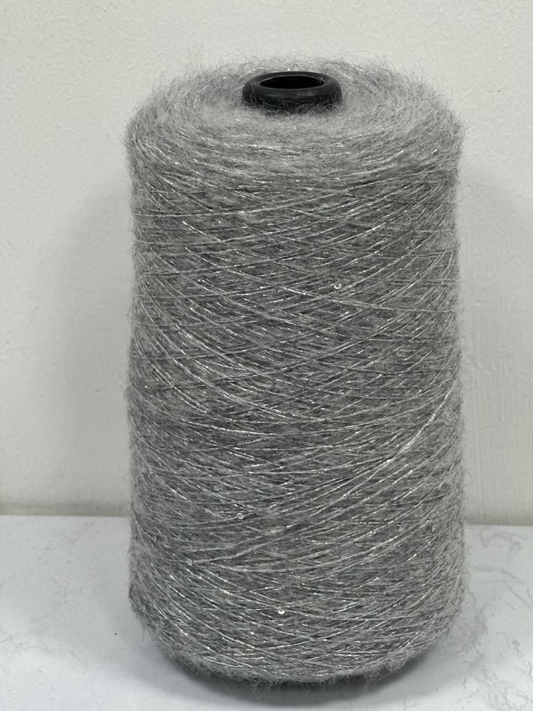 250g Bright Wire Mohair Yarn with Sequins for Crochet Knitting Clothing DIY Dolls Sweater Soft Thin Wool Thread Comfortable Blue
