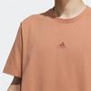 Adidas Solid Color Logo Embroidered Crew Neck Short Sleeve T-Shirt Men Tops Brown IA8132