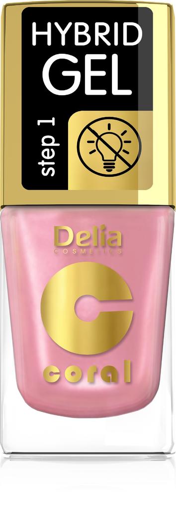 Delia Cosmetics Coral Hybrid Gel Emalia Do Paznokci Nr 68 11Ml