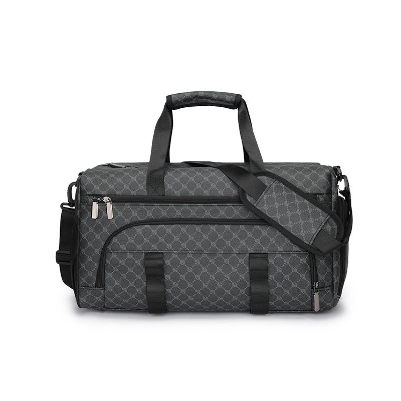 Men's short-distance luggage bag large capacity with shoe compartment decompression portable travel bag indoor sports simple fitness bag