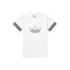 Originals Outline Trefoil Logo Short Sleeve T-Shirt Men Tops White FM3894