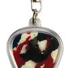 Heart-Shaped Guitar Pick Holder Keychain Clear Case Portable Acoustic Guitar