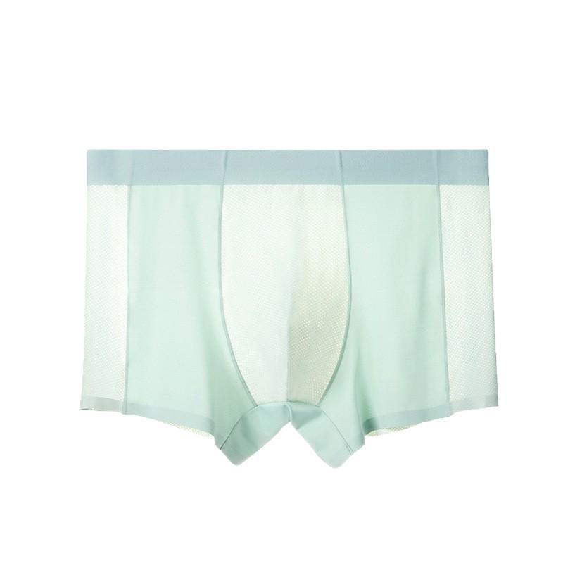 Men's Ultra-Thin Cool Ice Silk Breathable Seamless Boxer Briefs - 120 Pack