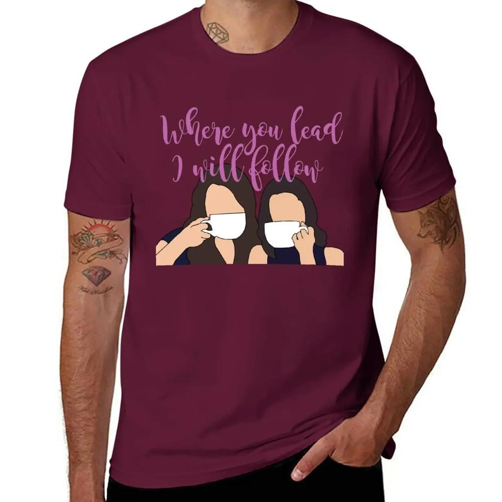 Where you lead I will follow T-Shirt animal prinfor boys shirts graphic tees black t shirts for