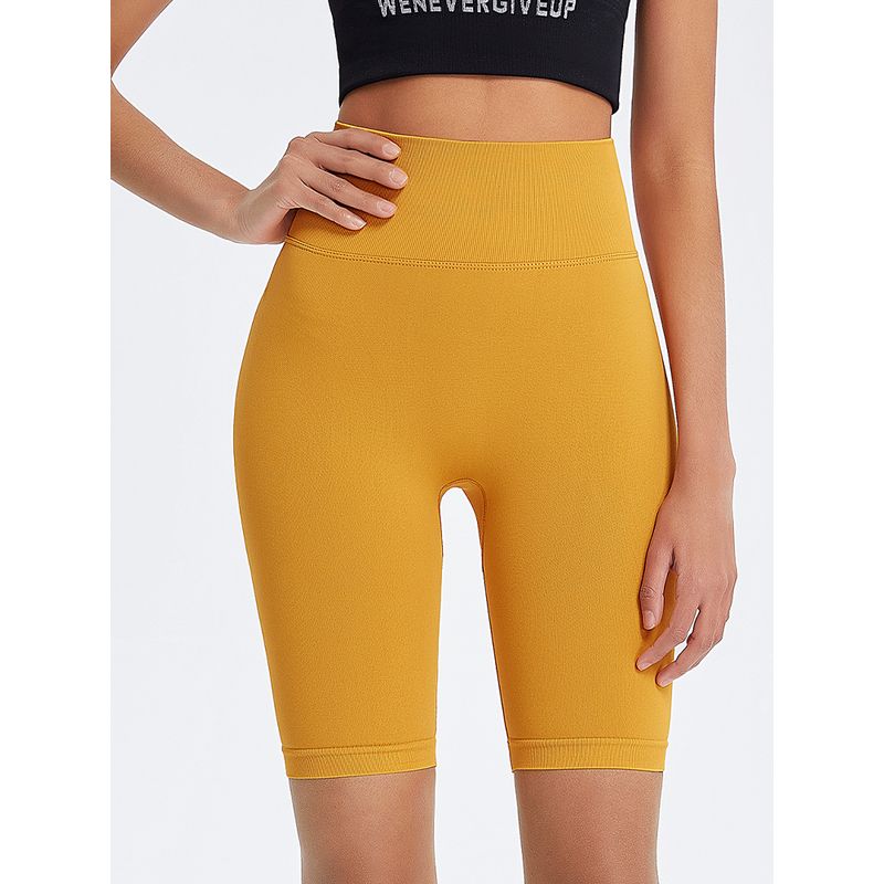 High Waist Peach Hip Fitness Shorts Women's Half Length Cycling Pants 2024 New Arrival Hip Lifting Sports Pants Running Quick-Drying Yoga