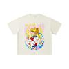260 GSM Double Yarn 32 Count 100% Cotton Sailor Moon V8 Minako Print Unisex Heavy Cotton T Shirt