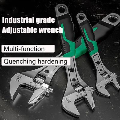 3 PCS Multi Functional Adjustable Universal Wrench,Adjustable Spanner Wrench Set(8 In. 10 In. 12 In.)