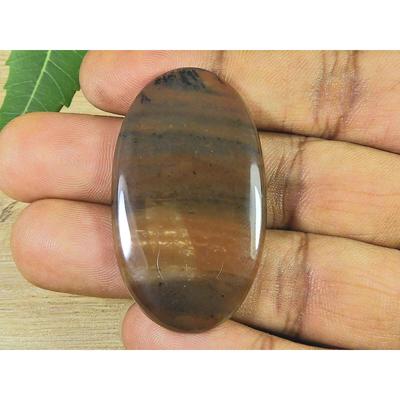 27X47X05MM Cabochão Oval de Dendrito Mel Natural Gema Solta 52Cts. SK-3467