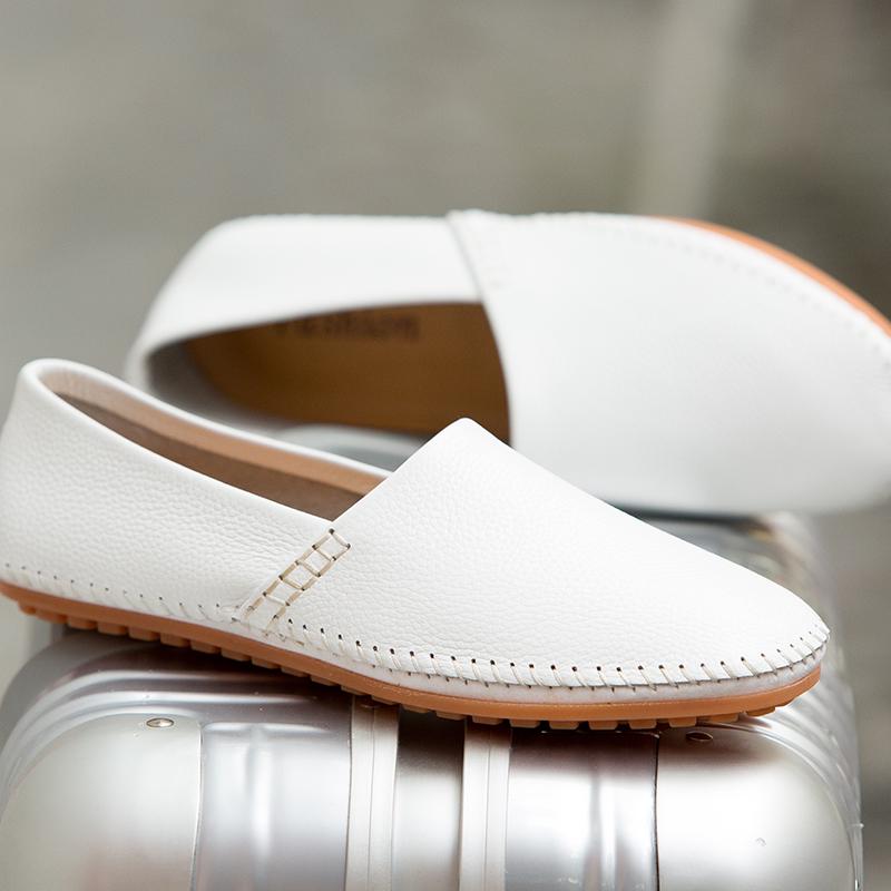 Fashion Men's Driving Shoes Leather Slip-on Mocassin Homme Loafers Casual Breathable Soft Comfortable Big Size 50 Zapatos Hombre
