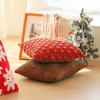 45X45Cm Christmas Red Throw Pillow Cover Snowflake Plush Cushion Cover Christmas Party Decor Home Decorative Pillowcase