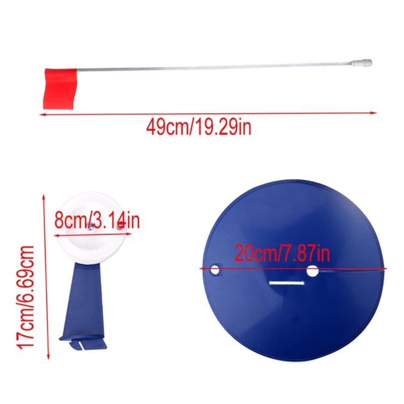 6 Τεμάχια Σημαίες για Ψάρεμα στον Πάγο Αξεσουάρ για Ψάρεμα στον Πάγο Εξωτερικού Χώρου Χειμερινό Καλάμι Ψαρέματος Σημαίες για Ψάρεμα στον Πάγο Σετ