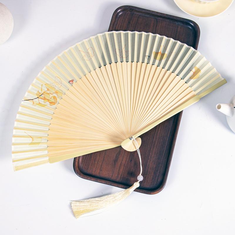 Gradient Cheongsam Style Hanfu Dance Folding Fan