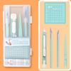 Komplettes DIY Scrapbooking Werkzeugset mit Stiften, Schnitzmessern, Pinzetten und Schneidematten – Nicht einziehbarer Griff für den täglichen Gebrauch