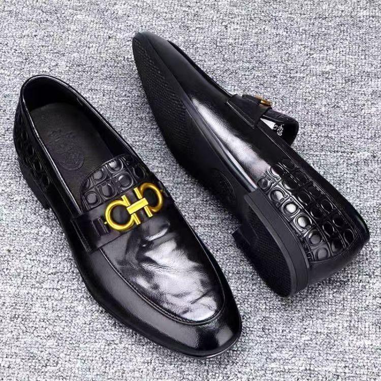 Autumn Business Dress Casual Leather Shoes British Comfortable Breathable Leather Shoes