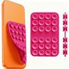 5pcs Square Phone Holder Mat Silicone Anti-Slip Phone Mount New Suction Cup Phone Holder  Wall Mount