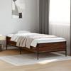 Vidaxl Bed Frame, Brown Oak, 90X200 Cm, Wood-Based Material
