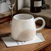 American Style Relief Coffee Cup Crown Ceramics Mug Household Ceramic Coffee Mug Vintage Beverage Shop Espresso Cup Gifts