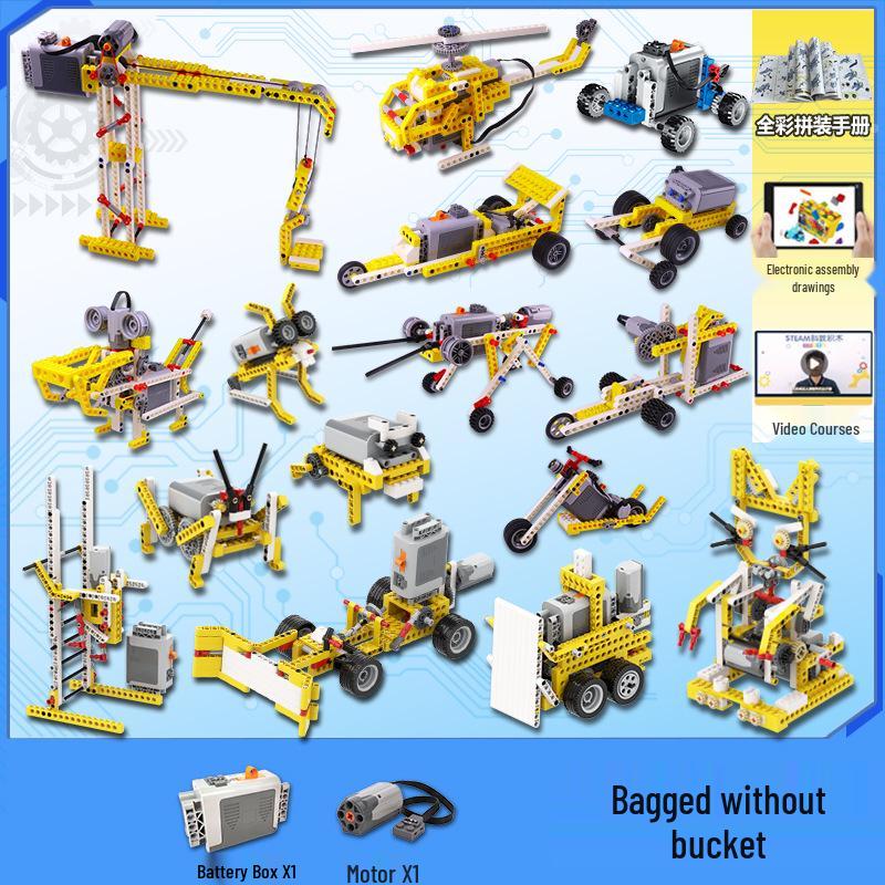 2025 Kinder-Robotik-Bausatz Kompatibel mit LEGO Technic 9686 - Elektrisches Pädagogisches Bausteinspielzeug