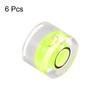 uxcell 6-Piece Round Bubble Level, 8x5.5mm, Mini Round Bullseye Level for Leveling Camera Tripods, Telescopes, Workshops, Turntables, and Picture Fram