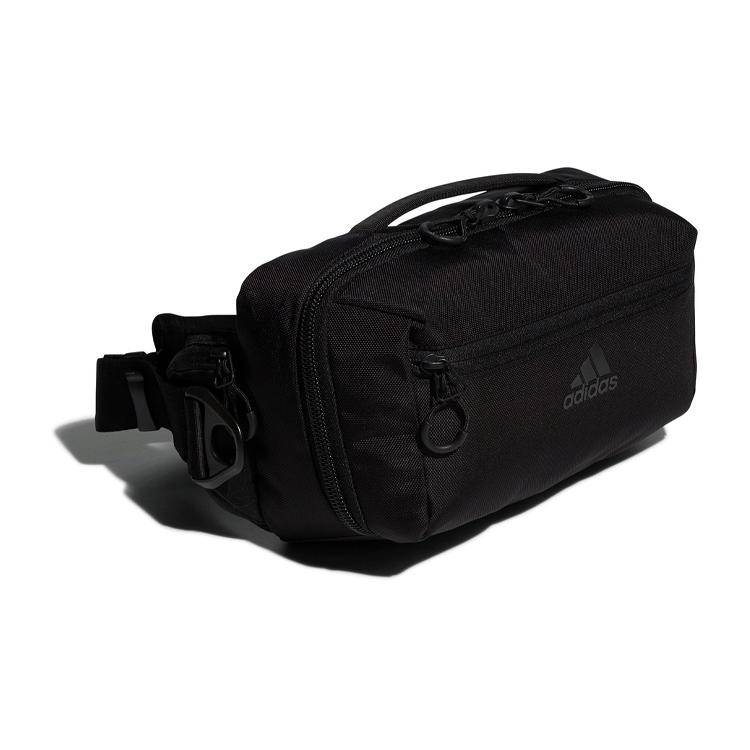 New Adidas Nylon Fabric Crossbody Bag, Handbag Regular Unisex Pure Black GL8565
