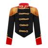 Kids Girls Ringmaster Jacket Costume Long Sleeve Fringe Tassel Shoulder Jacket Coat Circus Tailcoat Halloween Cosplay Dress Up