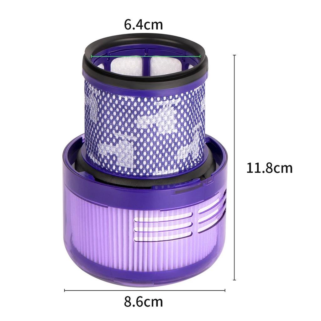 Geeignet für Dyson HEPA-Filter SV18 V10slim ultradünner kabelloser Handstaubsauger Ersatzzubehör 970612-01