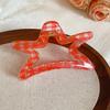 French Simple Transparent Acrylic Mesh Flower Hairpin Delicate Shark Clip Design Hair Accessories