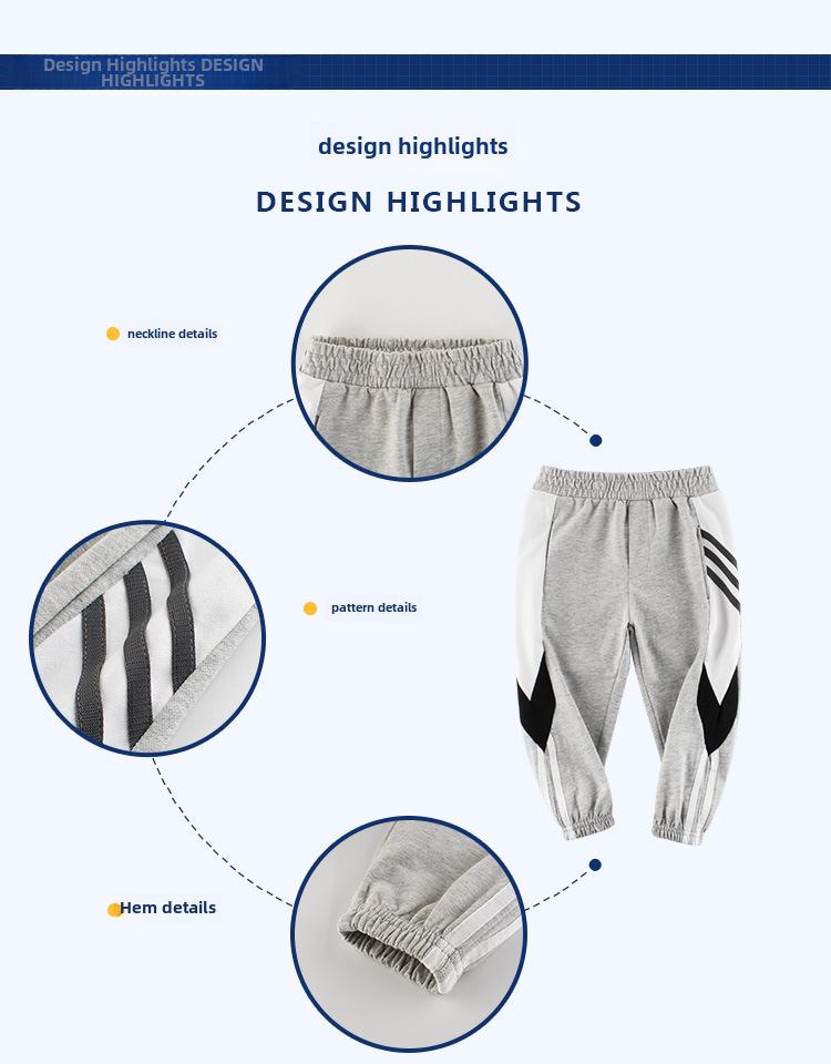 27kids Autumn Children's Trend: Boys' Sports Pants - Comfortable & Stylish