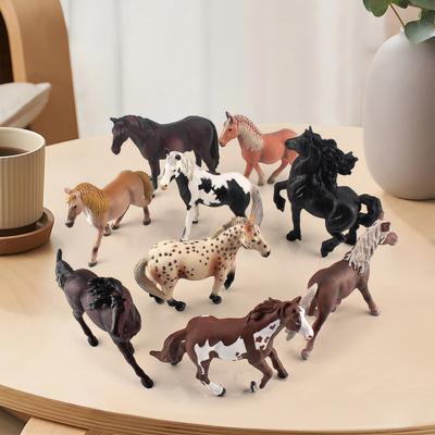 Model de cal de simulare Figurină de cal realistă Statuie Sculptură Home Office Decor pentru birou Ornament de jucărie educațională pentru copii