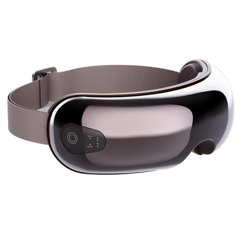 Multifunctional Eye Care Instrument Cold and Hot Eye Mask Smart Air Pressure Vibrating Eye Massager with Heating & Music Relieve Fatigue Promote Sleep